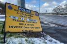 Police appeal at scene of fatal accident, on A1086 near Horden, in February