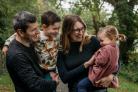 Flo and Ross Campbell, with their children Rory, 5, and Edith, 2  Picture: CLAIRE HIRST
