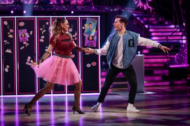 The Northern Echo: Katie McGlynn and Gorka Marquez during Strictly Come Dancing 2021. Credit: PA