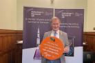 Sir David Amess, MP for Southend West, helping raise awareness of dementia