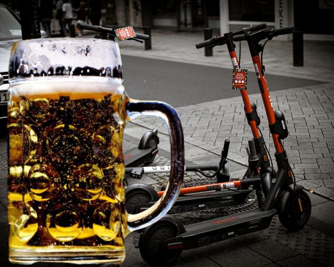 The young man was caught riding an E-scooter whilst over the drink drive limit Pictures: Pixabay