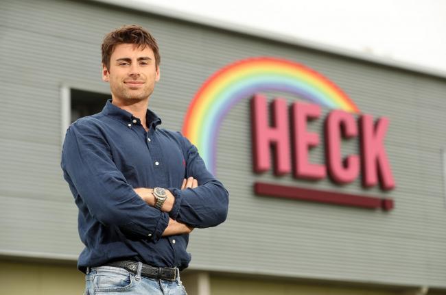Jamie Keeble, co-founder of HECK, at the company HQ near Thirsk, North Yorkshire