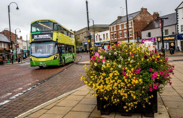 The Northern Echo: The Go North East 'Angel 21' service in Chester-le-Street Picture: SARAH CALDECOTT