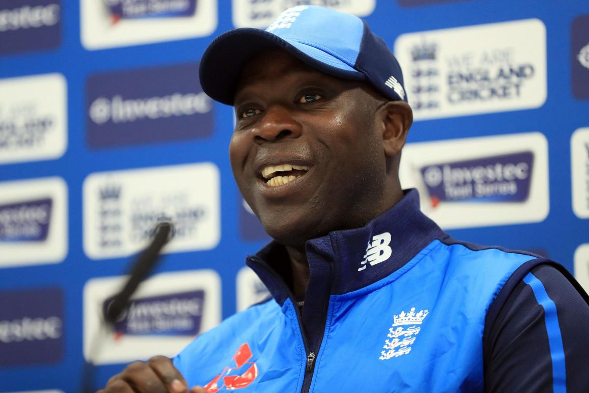 Ottis Gibson during his time with England.