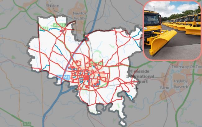 Gritter routes across the North East and North Yorkshire as temperatures drop