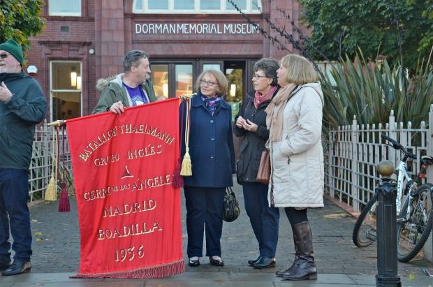 The Northern Echo: Tony Fox chatting to relatives at the Dorman Museum