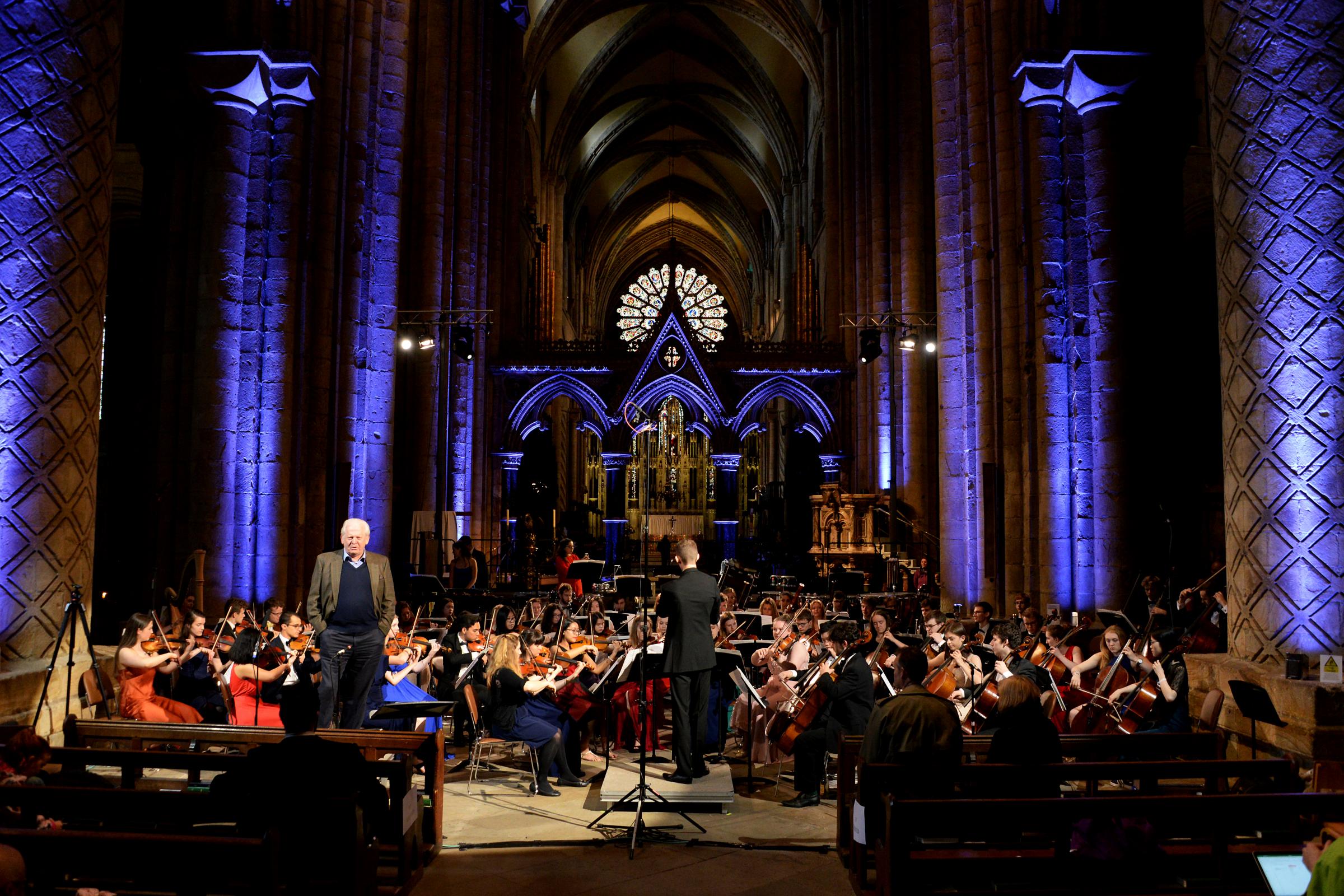 Durham University Orchestral Society Sir Thomas Allen Concert at Durham Cathedral in June 2013 Picture: Andrew Bennison
