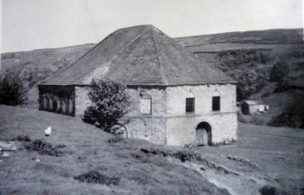 The Northern Echo: The octagonal smelt Mill near CB Yard in Arkengarthdale which fell down in the 1940s and 1950s
