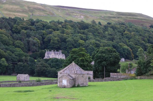 The Northern Echo: The old powder house in Arkengarthdale with Scar House in the trees behind