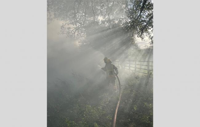 Fire crews battle fire in Darlington as nearly 1,000 tonnes of waste on fire
