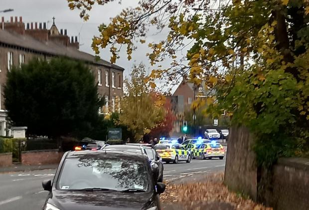 The Northern Echo: Police in Holgate Road stop a car on Saturday