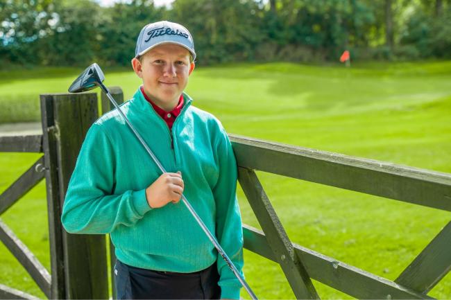 16-year-old Callum Moncur from Darlington, dreams of being a professional golfer