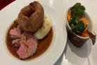 Roast beef Sunday dinner at Cafe Bowes