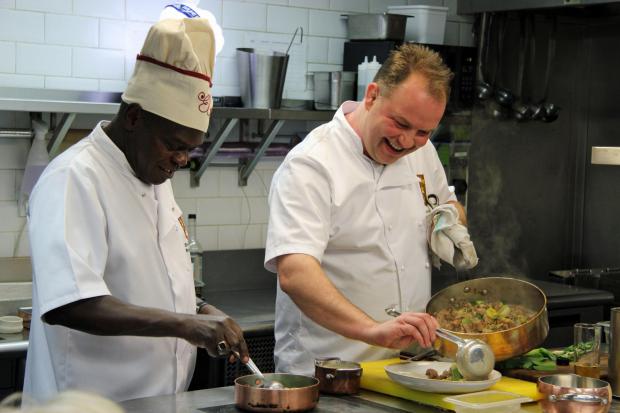 The Northern Echo: Former Archbishop of York Dr John Sentamu joins Andrew Pern in the kitchen