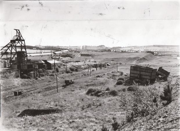 The Northern Echo:  Auckland Park Colliery closed in 1946 but remained as a pumping station until1961, when this picture was taken