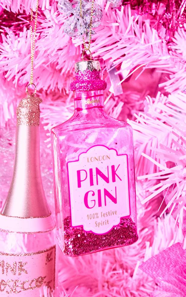 The Northern Echo: PrettyLittleThing is selling Sass & Belle Pink Gin Christmas baubles.