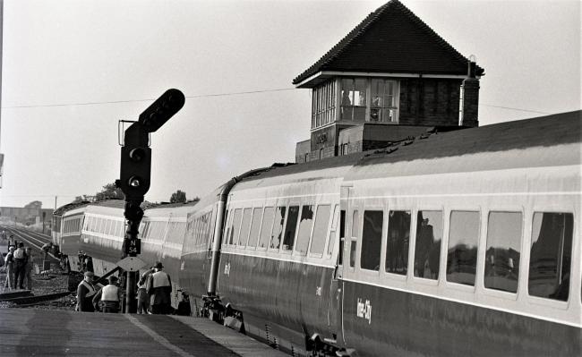 The Northallerton InterCity125 derailment on August 28, 1979. Picture: Rodney Wildsmith