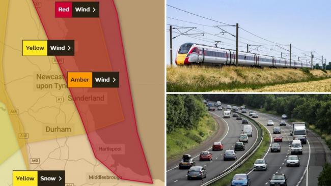 Warning to avoid travel as Storm Arwen set to bring high winds to North East