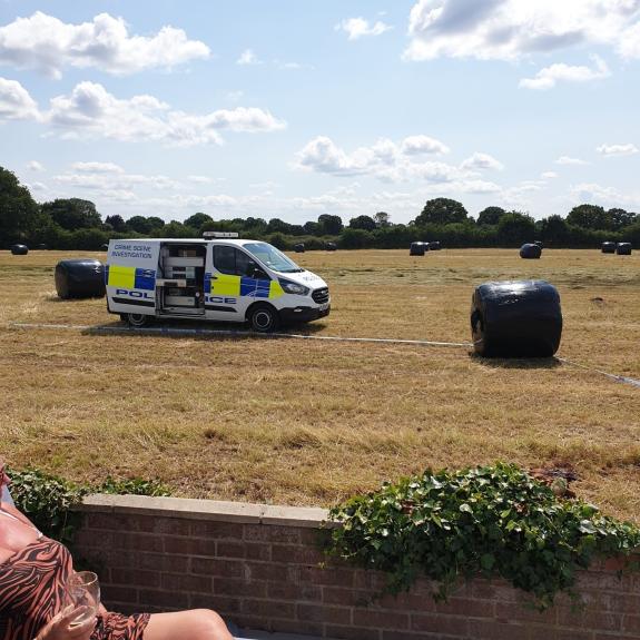The Northern Echo: Police at the crime scene near Wigginton last July The Northern Echo: Police at the crime scene near Wigginton last July