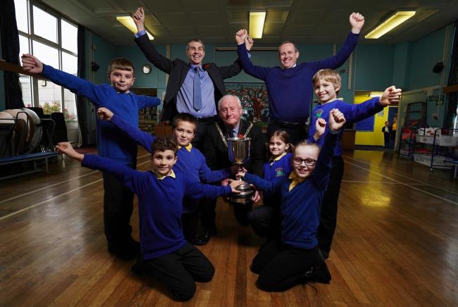 Green-fingered pupils at a County Durham primary school are celebrating after their gardening work scooped top awards