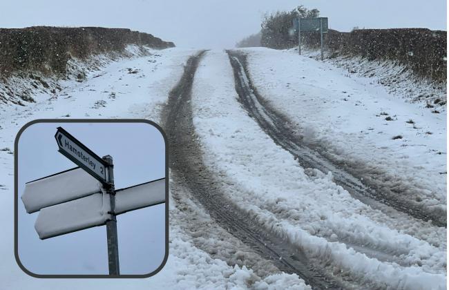 Many high roads are shut or passable with care after snow and flooding causing by Storm Arwen