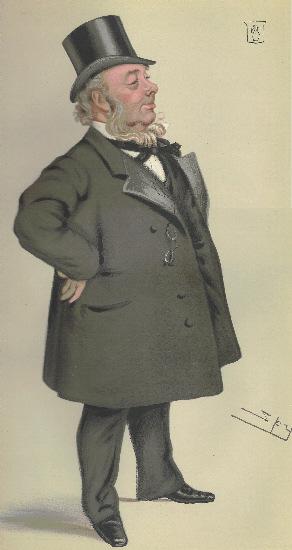 The Northern Echo: A cariacature of George Elliot, the North Durham MP 