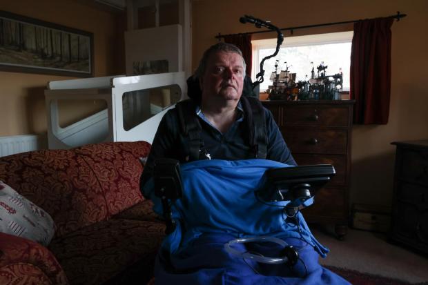 The Northern Echo: Miles, who has MS, is categorised as a quadriplegic and relies on electric wheelchairs and other equipment.