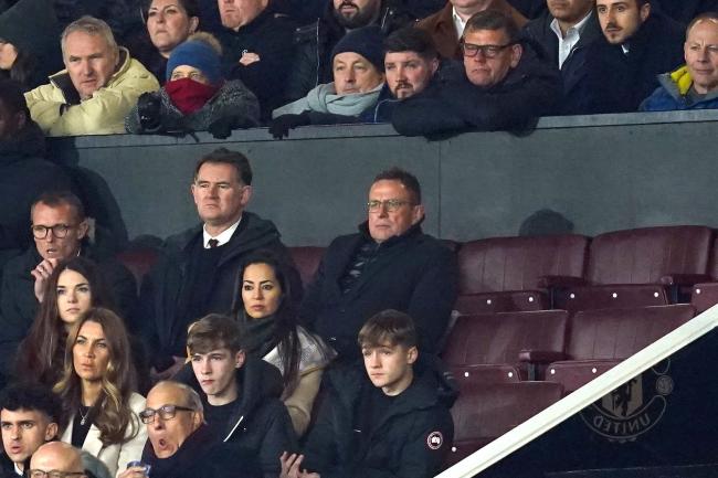 Ralf Rangnick in the stand