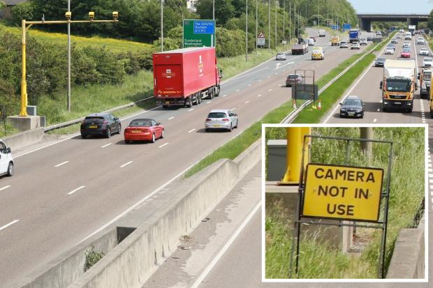 The Northern Echo: The speed cameras along the A1 between Birtley and Coal House in Tyne & Wear Pictures: SARAH CALDECOTT