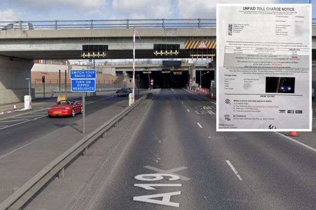 Drivers' nightmare as £1.90 tolls turn into £60 fines under new Tyne Tunnel system Picture: GOOGLE