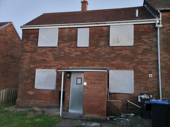 This house in Fynway, Sacriston, has been the centre of prolonged nuisance to the community