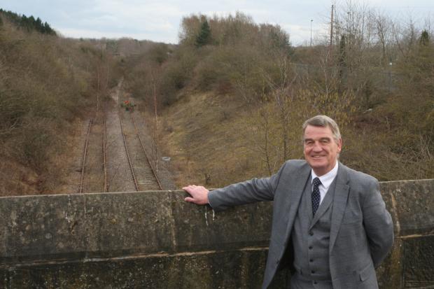 The Northern Echo: Cllr Martin Gannon, chair of the North East Joint Transport Committee, at the Leamside Line.