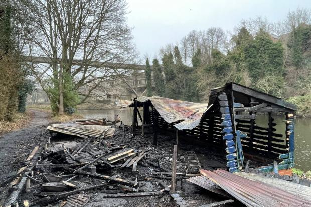 The Northern Echo: The aftermath of the Van Mildert boat house fire that destroyed the facility on Tuesday (December 21).