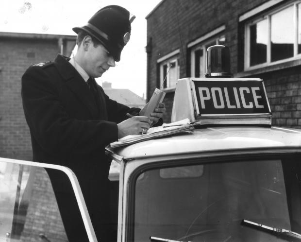 The Northern Echo: A big breakthrough for Bishop Auckland police in January 1969 when every officer was issued with lightweight personal radios. "With the help of the radios, every officer will be able to get in touch with divisional headquarters at Bishop Auckland or
