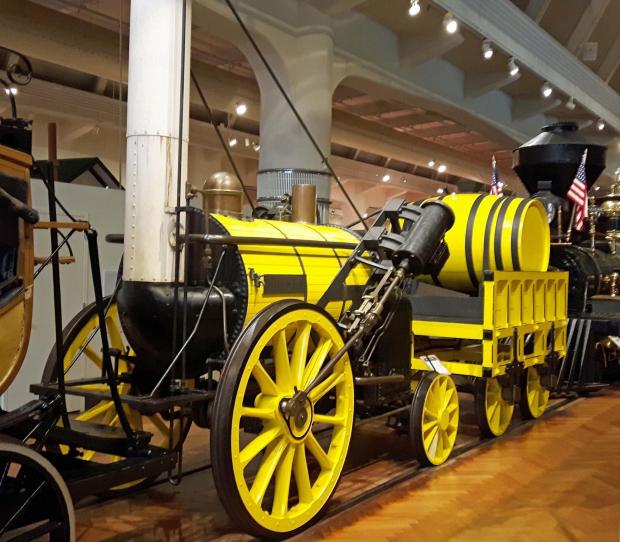 The Northern Echo: The replica of Robert Stephenson's Rocket, built by George Mullen in Darlington in 1929, on display in the Henry Ford Museum in Detroit in 2019. Picture: Richard Barber, courtesy of the JW Armstrong Trust