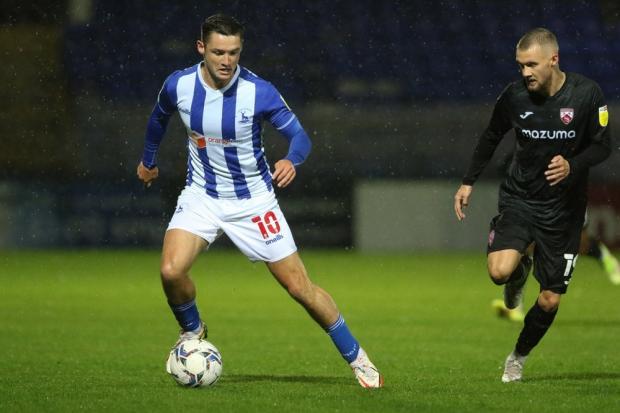 Interest in out-of-contract Luke Molyneux as Hartlepool face fight to keep the winger next season. PICTURE: MARK FLETCHER.