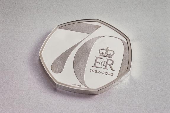The Northern Echo: The Platinum Jubilee of Her Majesty the Queen on a 50p (The Royal Mint) The Northern Echo: The Platinum Jubilee of Her Majesty the Queen on a 50p (The Royal Mint)