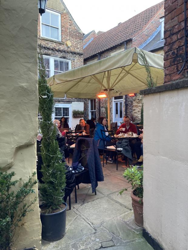 The Northern Echo: The cafe is located in a courtyard where two friends meet