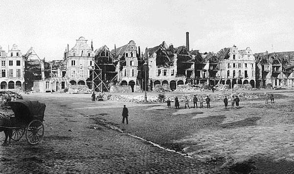 The Northern Echo: DESOLATED SCENE: Arras in France.