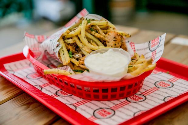 The Northern Echo: Something Greek are serving Gyros, pizzas, fries in both meat and vegetarian options. Photo: SARAH CALDECOTT.