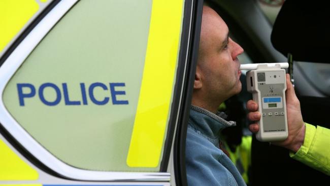 File photo of a motorist being breathalysed Picture: PA