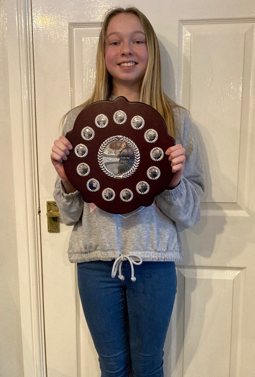 Xena Taylor won the Young Achiever of the Year trophy