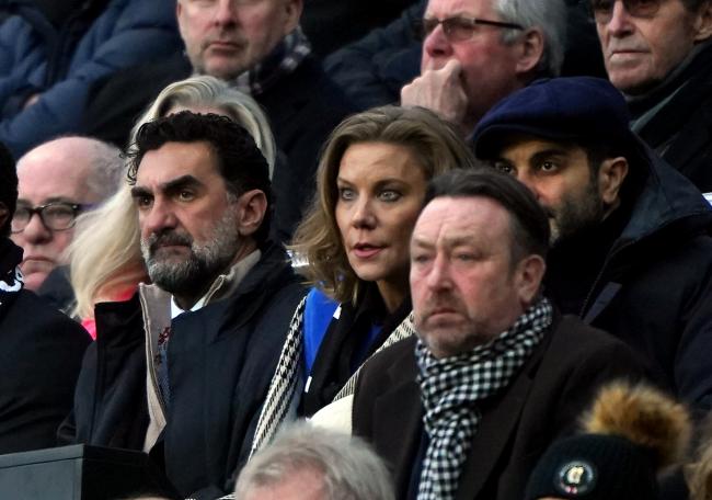 Newcastle United chairman Yasir al-Rumayyan watches on at St James' Park alongside Amanda Staveley (Picture: Owen Humphreys/PA Wire)