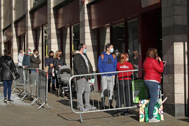 People queuing at Wilko. Picture: Danny Lawson/PA