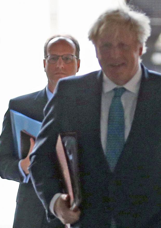 The Northern Echo: Martin Reynolds (back) and Boris Johnson (PA)