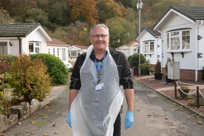 Age was no barrier to preventing John Broadhurst, above, from starting a new career as a carer