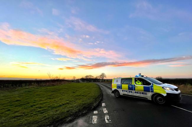 The A67 was closed in both directions yesterday (January 11) afternoon following a serious collision. Picture: SARAH CALDECOTT.