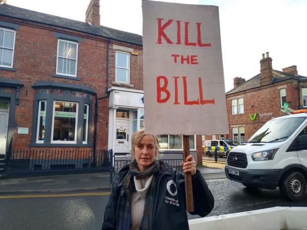The Northern Echo: Environmental campaigner Kendra Ullyart was present. Picture: AJA DODD