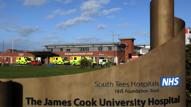 The James Cook University hospital where Dr Richard Cree works