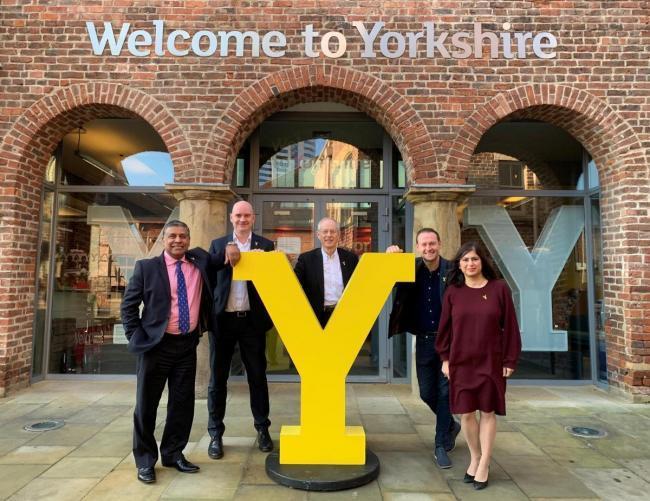 The Welcome to Yorkshire board pictured in January 2021